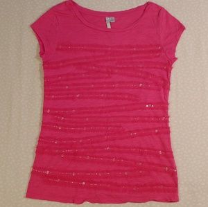 Lauren Conrad Ribbon & Sequin T-Shirt
